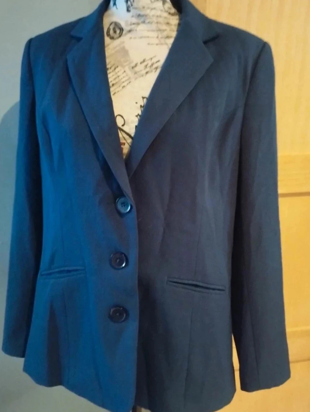 Navy blue lined jacket, Happy D by Damart Size 46 – photo 2